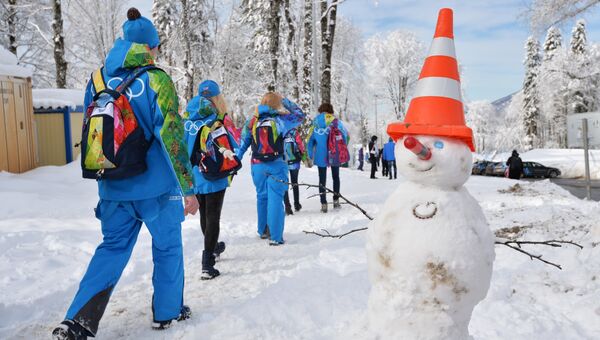 Волонтеры на XXII зимних Олимпийских играх в Сочи