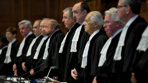 Заседание Международного Суда в Гааге