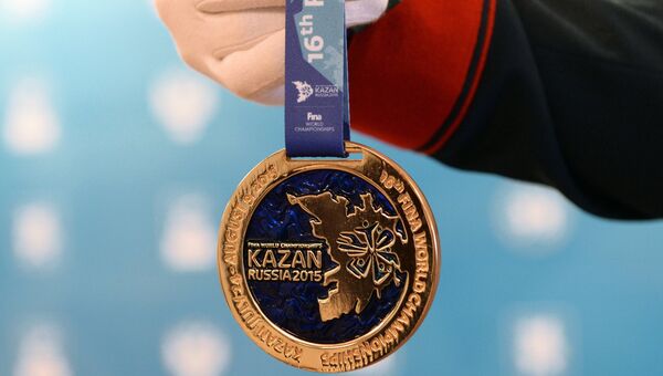 Медаль 16-го чемпионата мира ФИНА по водным видам спорта 2015 года в Казани