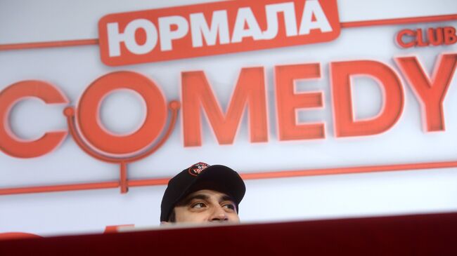 Резидент Comedy club Гарик Мартиросян на презентации фестиваля Неделя высокого юмора от Comedy Club в Юрмале