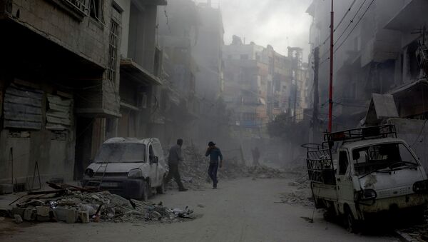Разрушенные улицы Дамаска