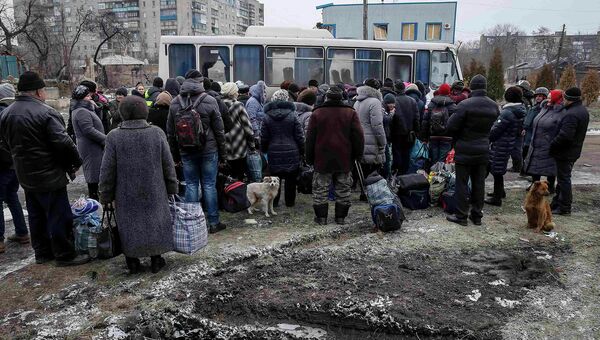 Жители Дебальцево, 5 февраля 2015