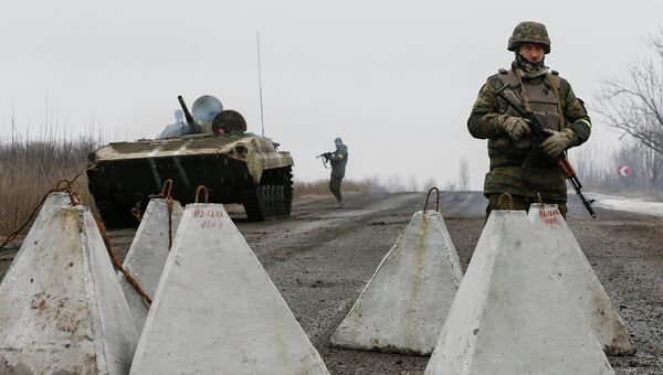 Украинские военные в Дебальцево. Восточная Украина, 6 февраля 2015