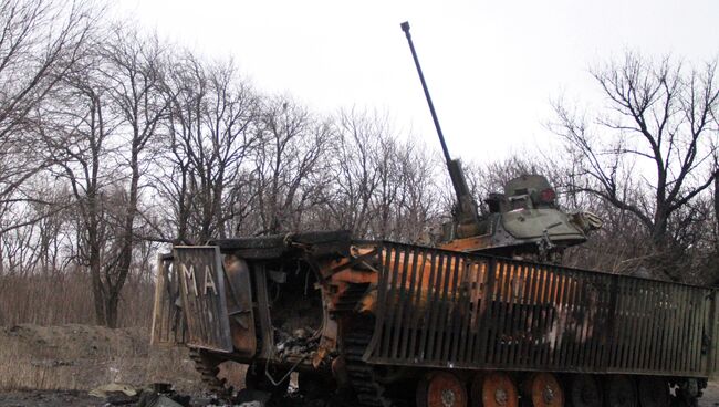 Ситуация в Дебальцево и Углегорске, архивное фото