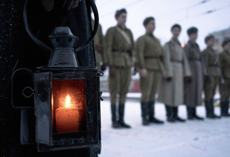 72-я годовщина со дня прибытия в Ленинград первого после прорыва блокады поезда