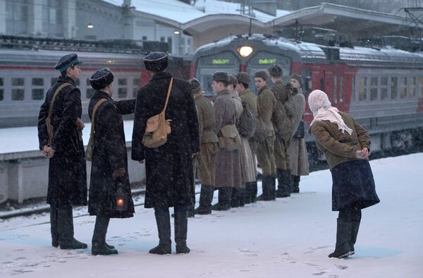 72-я годовщина со дня прибытия в Ленинград первого после прорыва блокады поезда