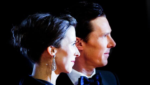 Софи Хантер и Бенедикт Камбербэтч на церемонии вручения премии BAFTA