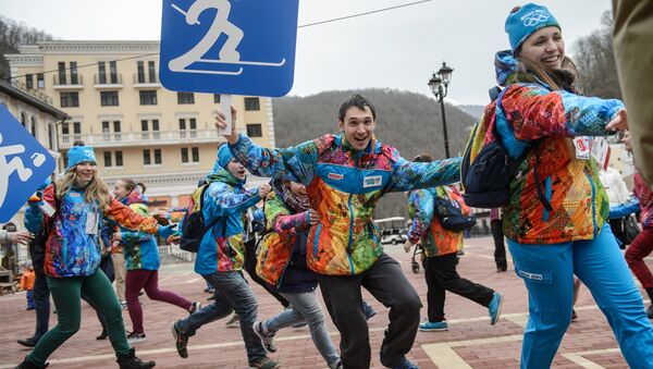 Слет олимпийских волонтеров в Сочи