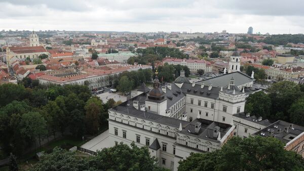 Вид на Вильнюс с башни Гедиминаса. Архивное фото