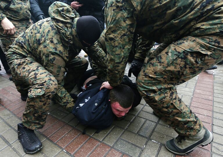 Митинг против подорожания цен на проезд в столице Украины