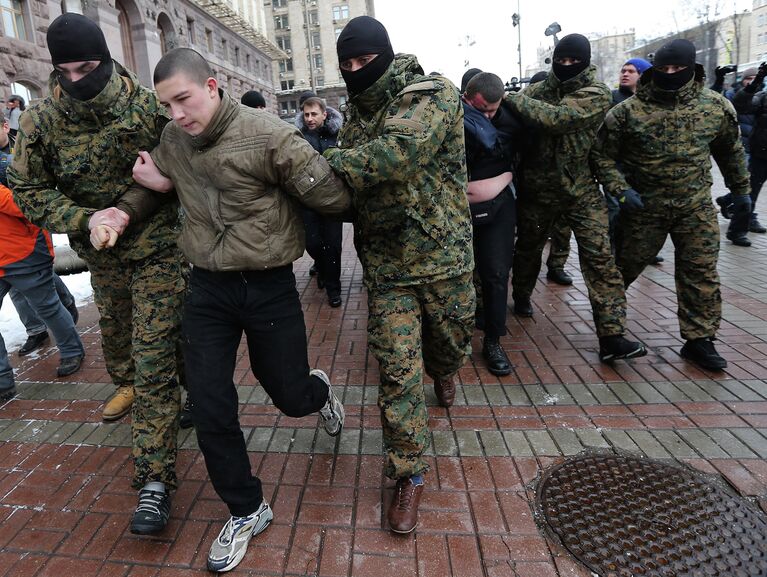 Митинг против подорожания цен на проезд в столице Украины