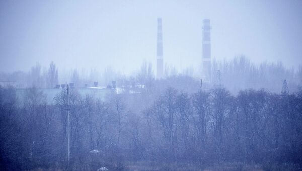 Донецкий казенный завод химических изделий после обстрела. 8 февраля 2015