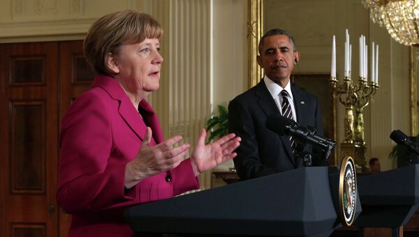 Канцлер Германии Ангела Меркель и президент США Барак Обама. Архивное фото