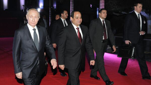 Визит президента РФ В.Путина в Египет. Архивное фото