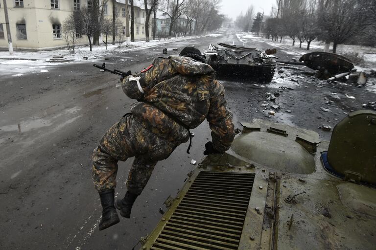 Ополченец в Углегорске