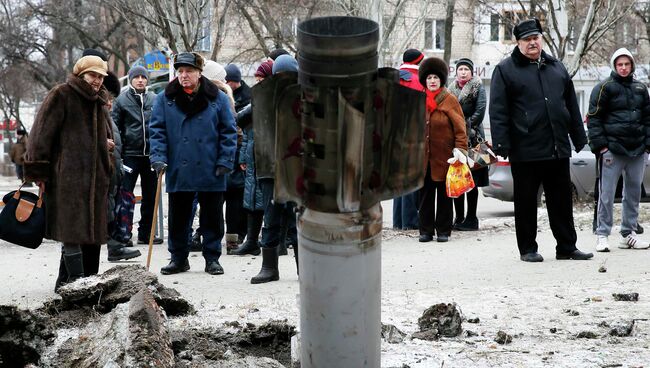 Остатки снаряда упавшего на Краматорск