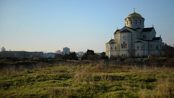 Собор Святого Владимира на территории национального заповедника Херсонес Таврический в Севастополе