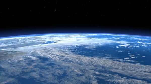 Вид на планету Земля из космоса. Архив