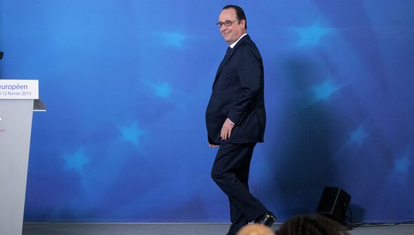 Президент Франции Франсуа Олланд на саммите ЕС в Брюсселе. Архивное фото