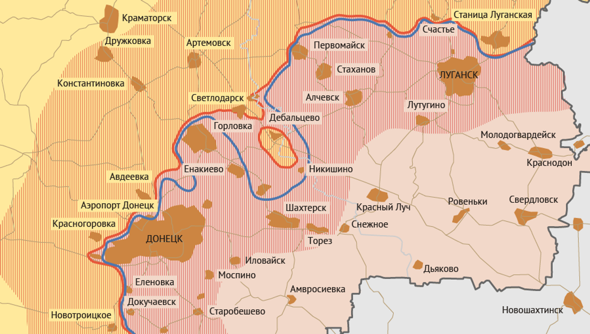 Карта новоайдара луганской области