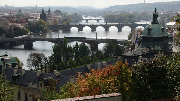 Вид на Прагу со смотровой площадки