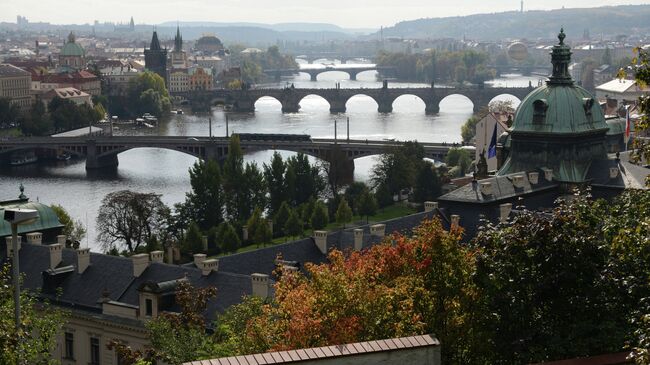 Вид на Прагу. Чехия. Архивное фото
