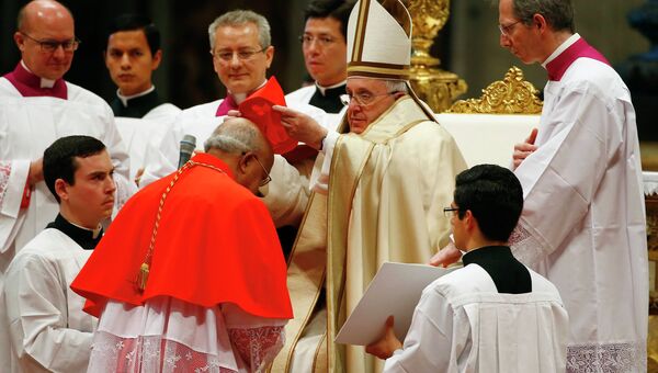 Папа Франциск возвел в кардинальское достоинство 20 иерархов католической церкви, 14 февраля 2015
