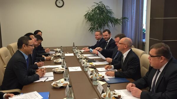 Встреча гендиректора Росатома Сергея Кириенко и главы CNNC Цянь Чжиминя