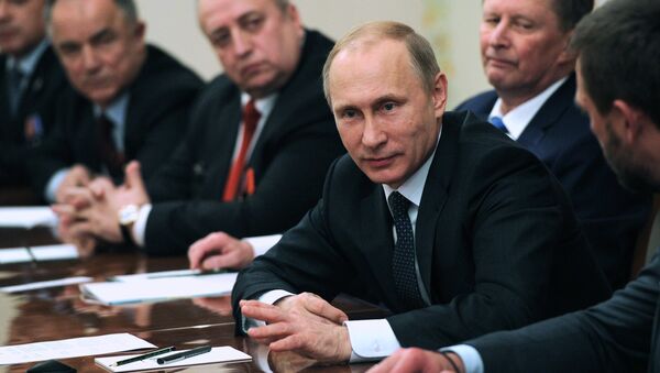 Президент РФ В.Путин встретился с представителями ветеранских организаций