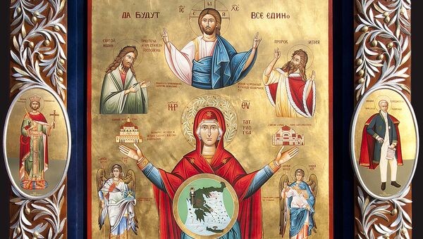 Икона Панайа Патриотисса (Божья матерь Патриотка), или Единство