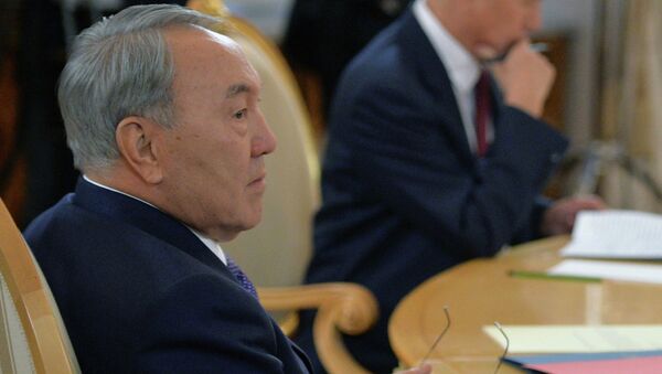 Президент Казахстана Нурсултан Назарбаев на заседании Совета коллективной безопасности Организации Договора о коллективной безопасности