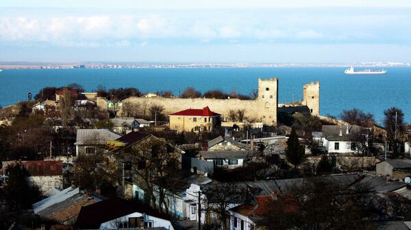 Вид на город Феодосия, Крым