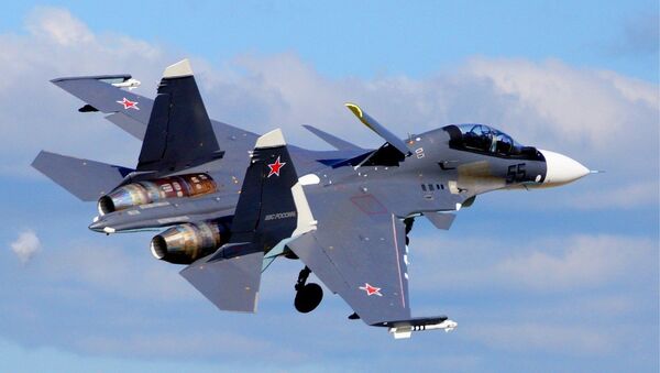 Российский истребитель СУ-35, архивное фото