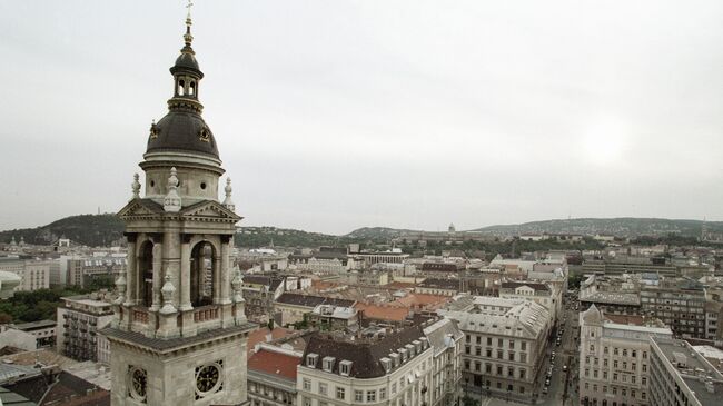 Панорама города Будапешта. Венгрия. Архивное фото