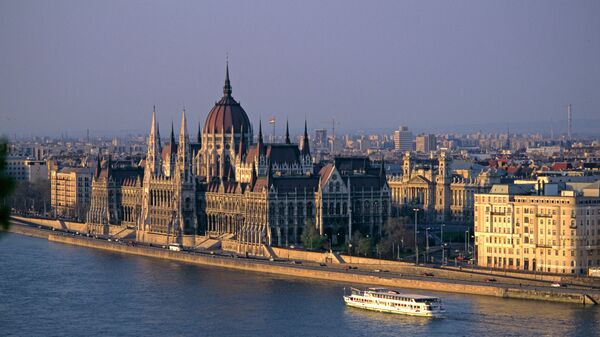 Вид на Будапешт, Венгрия. Архивное фото