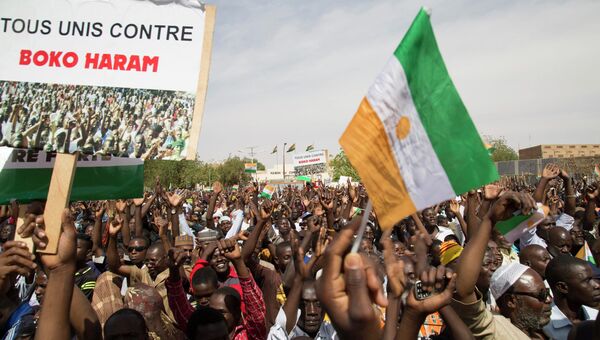 Митинг против Боко Харам в Нигере