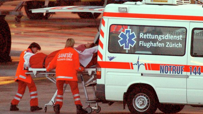 Сотрудники скорой помощи в Швейцарии