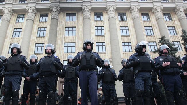 Сотрудники милиции Украины. Архивное фото