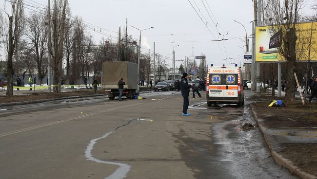 В Харькове во время шествия прогремел взрыв