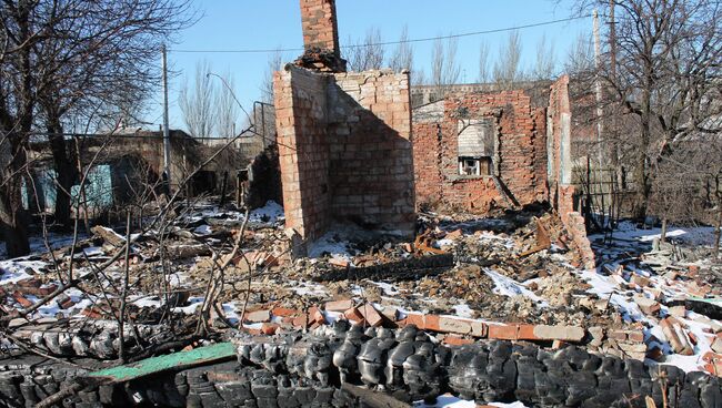 Дома в городе Горловке на Донбассе. Архивное фото