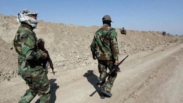 Иракские военные в ходе операции против боевиков Исламского государства