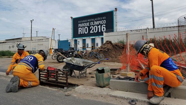 Строительство объектов к Олимпийским играм 2016 года в Рио-де-Жанейро. Архивное фото