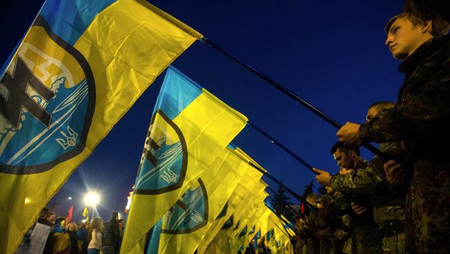 Мероприятия в честь годовщины создания УПА на Украине. Архивное фото
