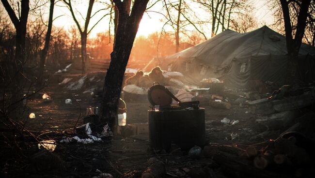 Ополченцы ДНР в Донецкой области. Архивное фото