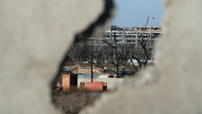 Вид на терминал аэропорта города Донецка. Архивное фото