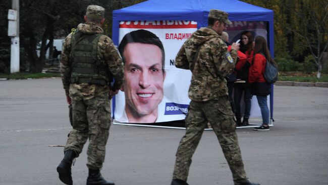 Украинские военнослужащие в Славянске, Украина. Архивное фото