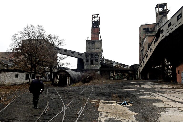 Шахта имени С.П. Ткачука в Харцызске на Донбассе