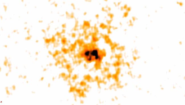 Фотография скоплений Camargo 438 и Camargo 439, полученная инфракрасным телескопом WISE