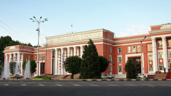 Здание парламента Республики Таджикистан в Душанбе. Архивное фото