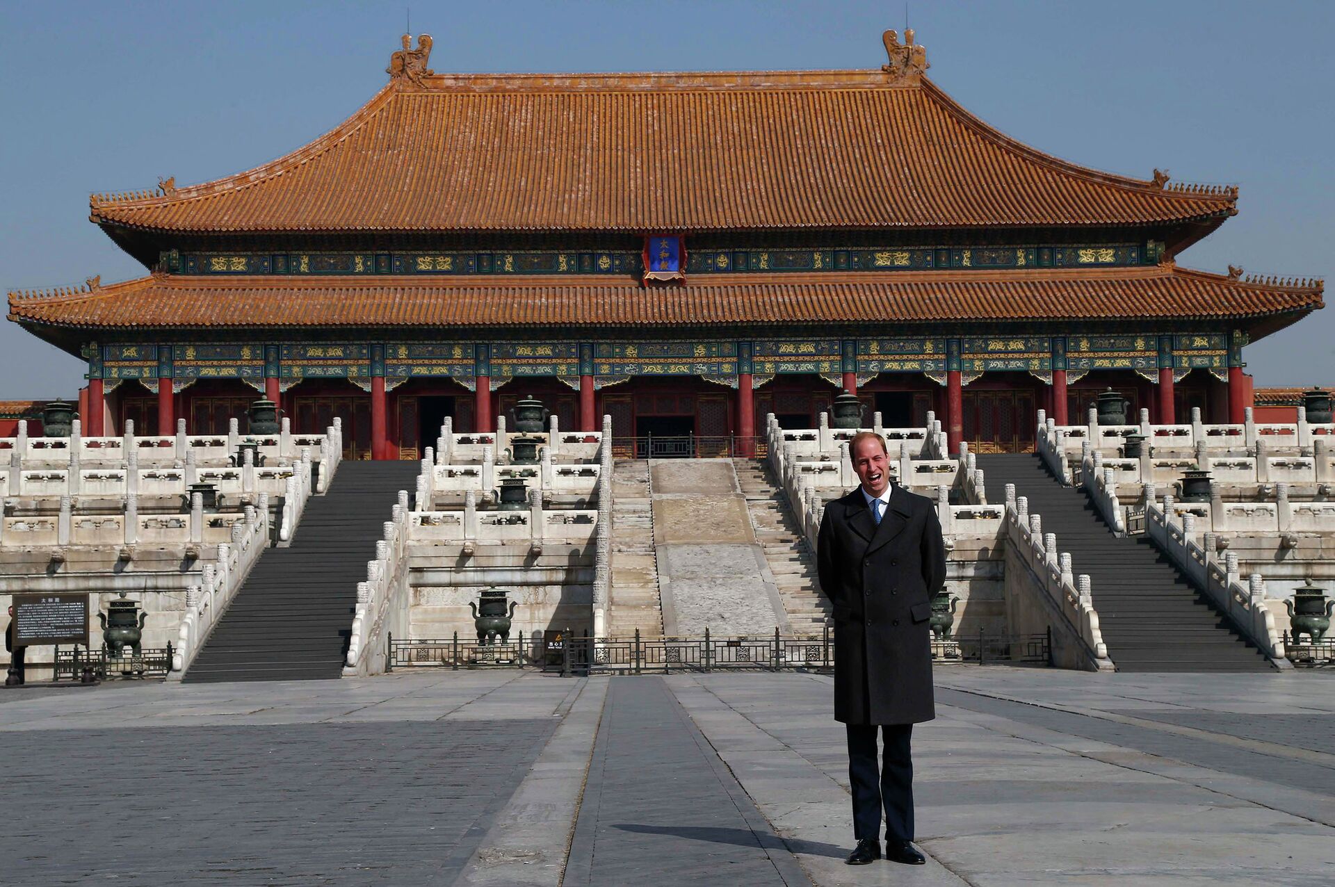 Британский принц Уильям в дворцовом комплексе Запретный город в Пекине - РИА Новости, 1920, 17.06.2022